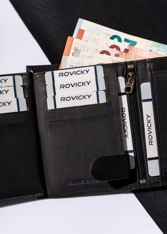 Skórzany męski portfel Wild N4-CHM-NL RFID