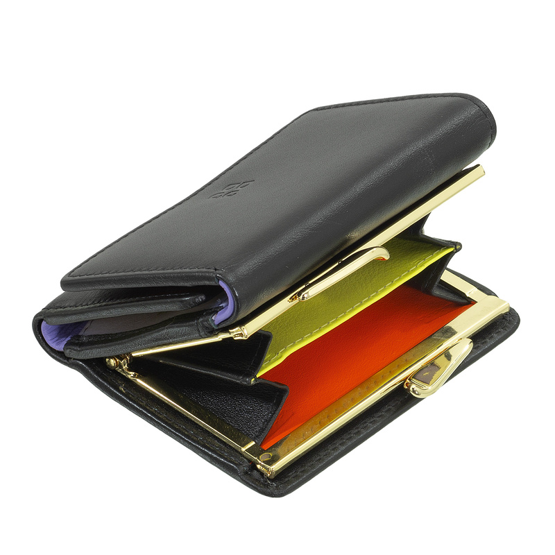 DUDU Damski skórzany stylowy kompaktowy portfel mała portmonetka