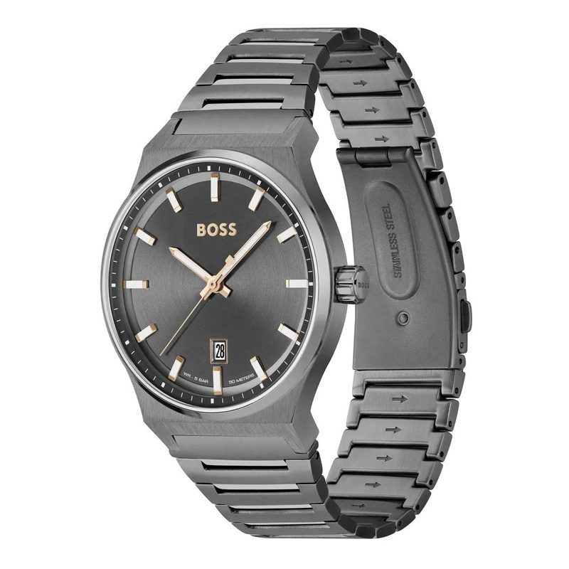 Zegarek BOSS 1514078. Kwarcowy, Kolor szary. Mężczyzna.