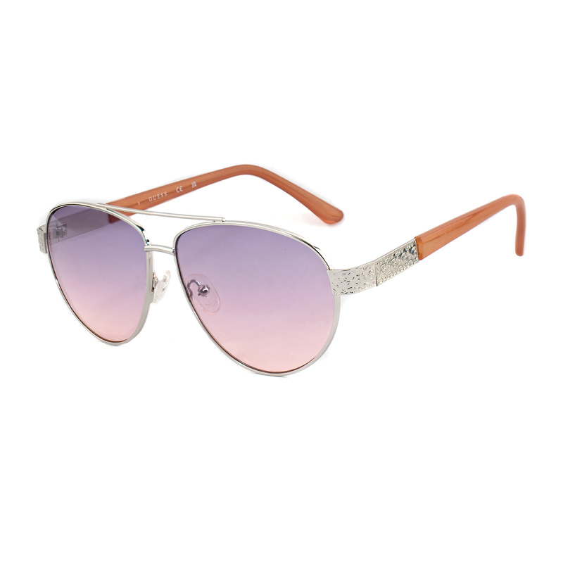 Okulary GUESS GF0414-6010B. Okulary przeciwsłoneczne, Kolor szary. Unisex.