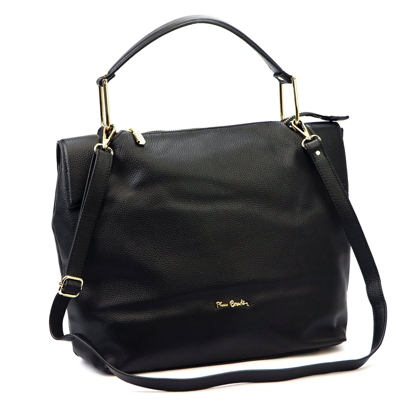 Duża Skórzana damska shopperbag od Pierre Cardin
