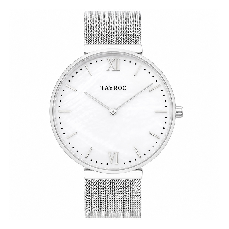 Zegarek TAYROC TY150. Kwarcowy, Kolor szary. Kobieta.