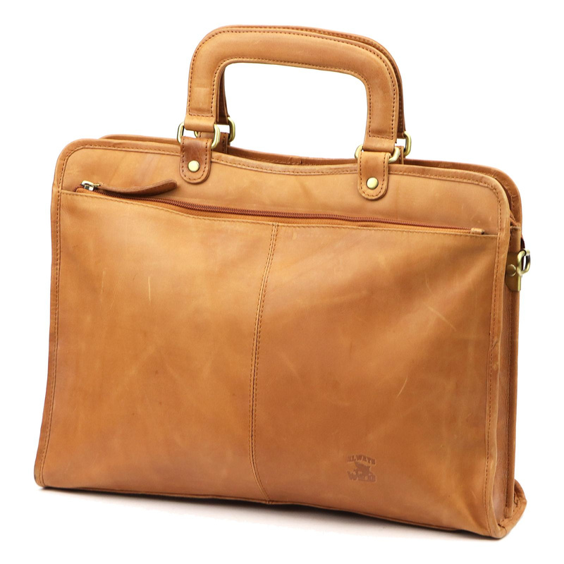 Always Wild aktówka na dokumenty teczka skórzana duża torba do pracy