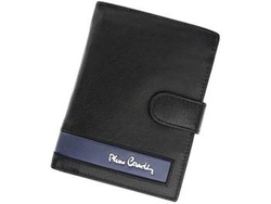 Portfel Skórzany Męski Duży Pierre Cardin Klasyczny Czarny Skóra Naturalna