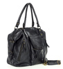 Torba biznesowa bowling retro bag skórzana - MARCO MAZZINI czarny