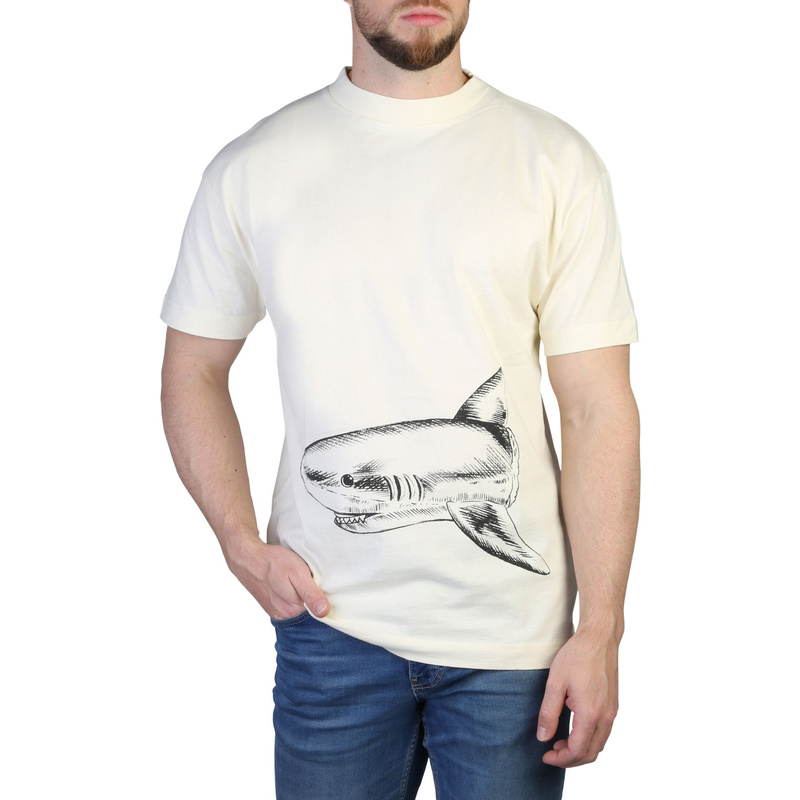 T-shirty marki Palm Angels model PMAA001S23JER001. Kolor Biały, Odzież Męskie. sezon: Wiosna/Lato