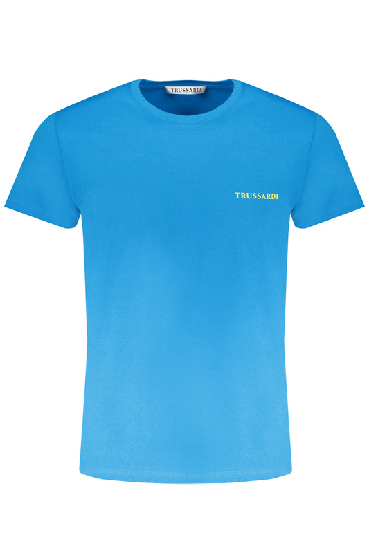 NIEBIESKI T-SHIRT MĘSKI Z KRÓTKIM RĘKAWEM TRUSSARDI