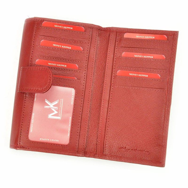 Zgrabny Skórzany damski portfel Money Kepper RFID