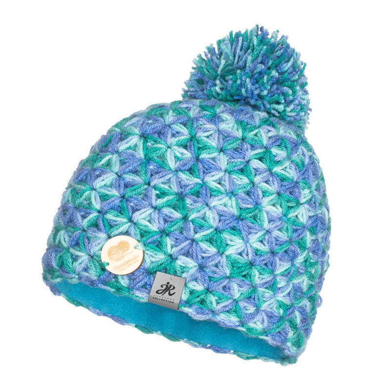 Ciepła czapka zimowa z pomponem Handmade