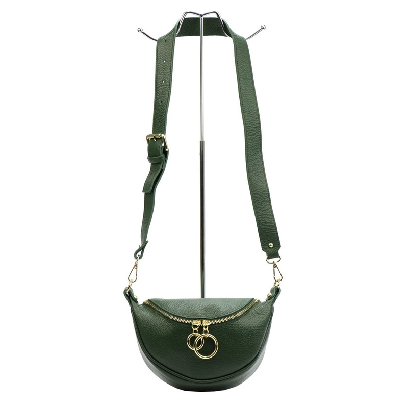 Skórzana stylowa damska listonoszka przez ramię