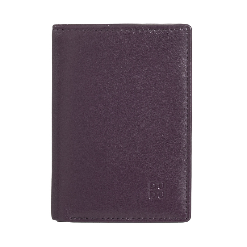 DUDU Small Slim Bifold Wallet dla mężczyzn, minimalistyczny skórzany portfel RFID z kieszenią na monety, kieszeniami na karty i schowkiem na gotówkę