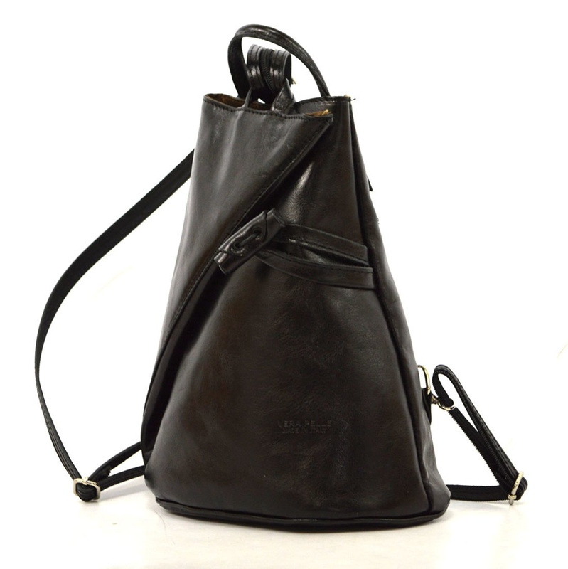 Designerski damski plecak skórzany na ramię