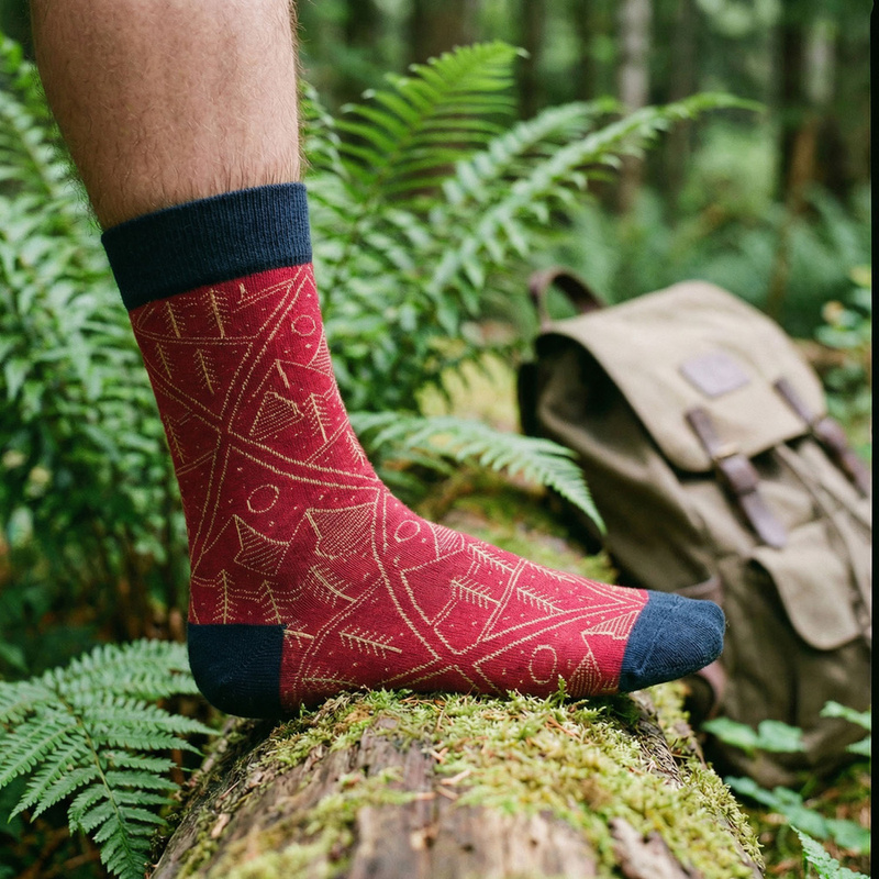 Zestaw skarpet męskich w rozmiarze 38-44 we wzory z motywem outdoor - Peterson