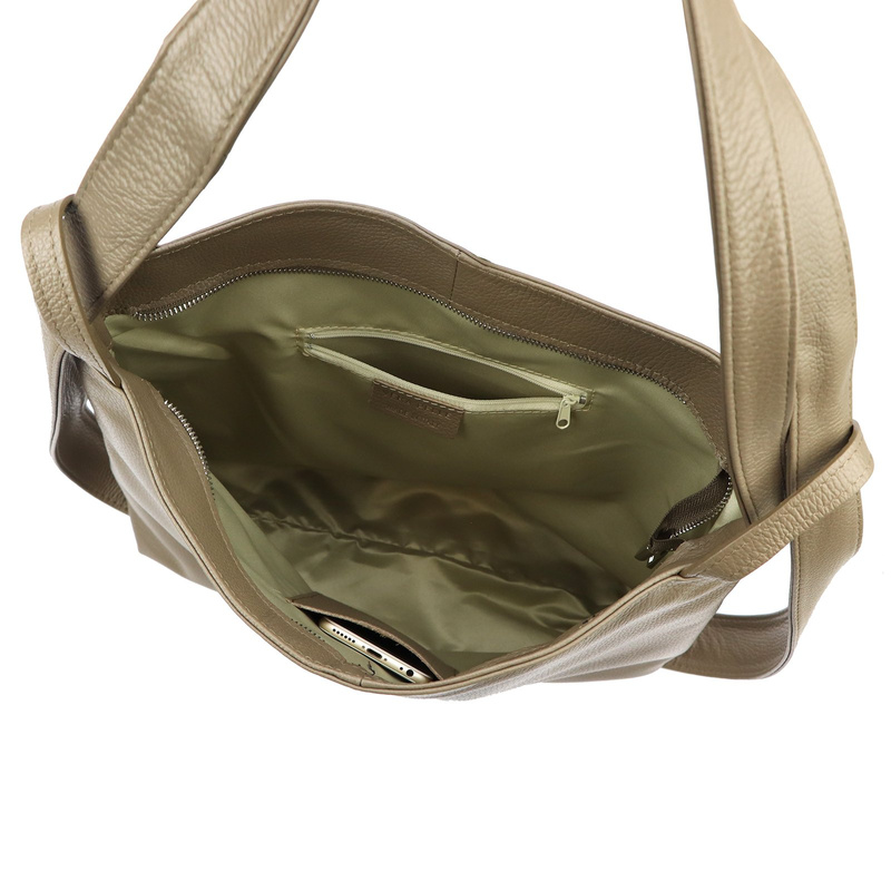 Vera Pelle shopperbag damska skóra naturalna torebka na ramię duża