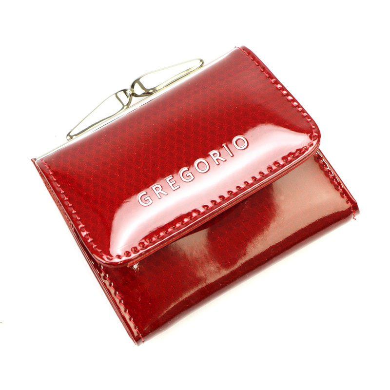 Zgrabna Skórzana mała damska portmonetka Gregorio