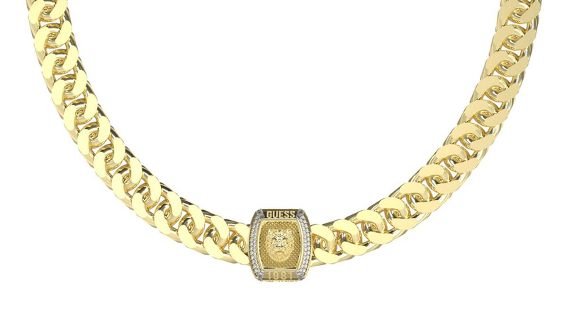 Biżuteria GUESS JUMN05004JWYG. Naszyjnik, Kolor złoty. Mężczyzna.