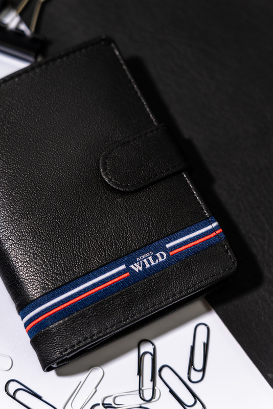 Skórzany męski portfel Wild N4-GV RFID