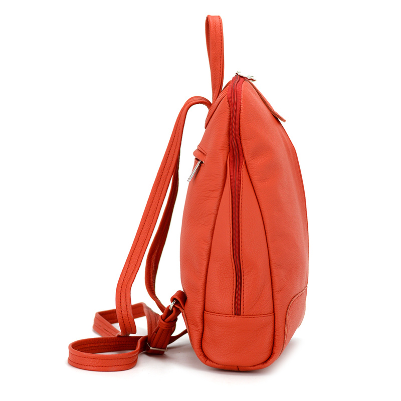 Voyager damski miejski plecak skóra naturalna duży z kieszeniami