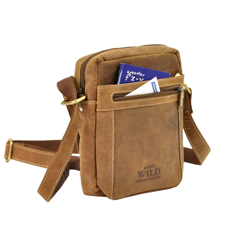 Saszetka męska z naturalnej skóry Wild 250587-MH