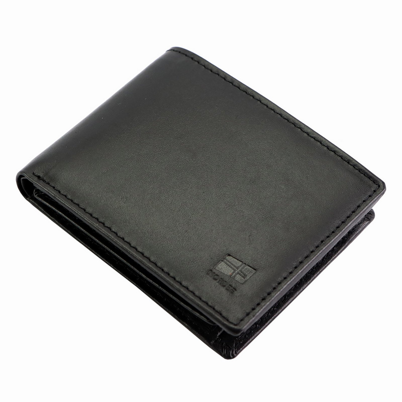 Nordee portfel męski skóra naturalna poziomy przezroczyste przegrody