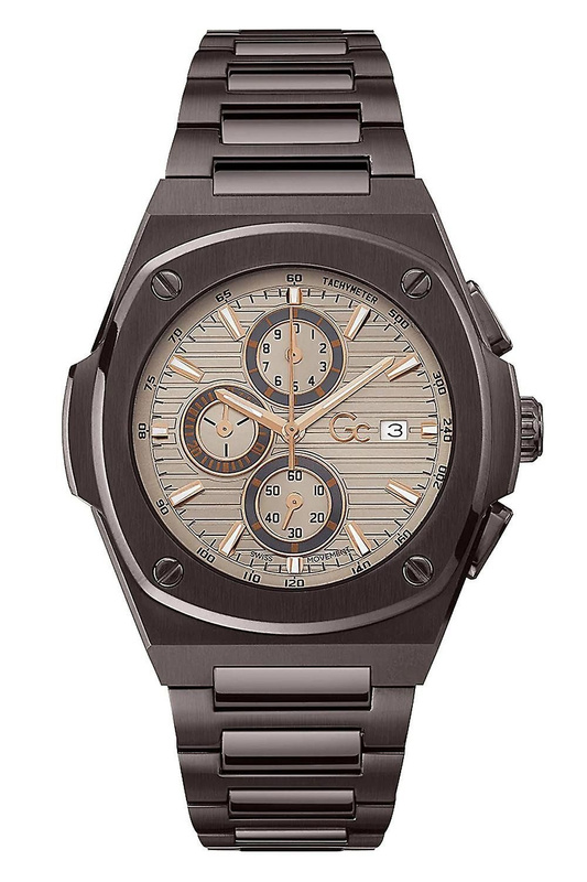 Zegarek GC Y99013G1MF. Kwarcowy, Kolor brązowy. Mężczyzna.