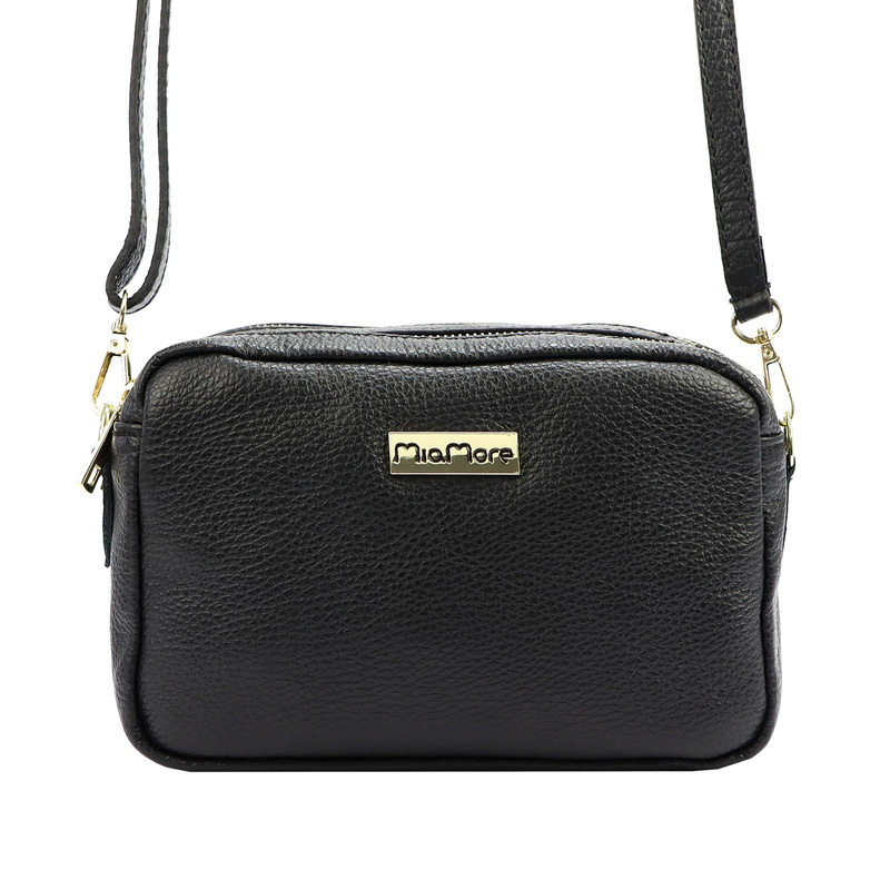 MiaMore miejska damska listonoszka skóra naturalna torebka przez ramię
