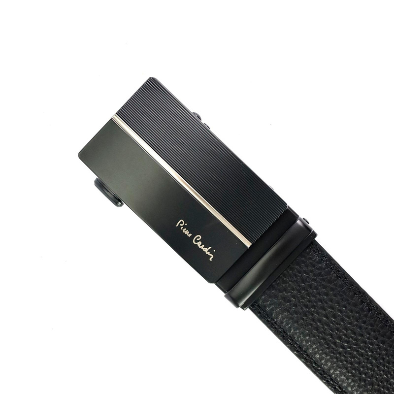 Pierre Cardin męski pasek do spodni skóra naturalna klamra samozaciskowa