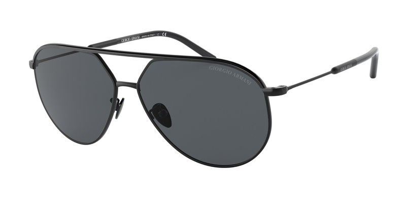 Okulary GIORGIO ARMANI AR6120J300187. Okulary przeciwsłoneczne, Kolor czarny. Mężczyzna.