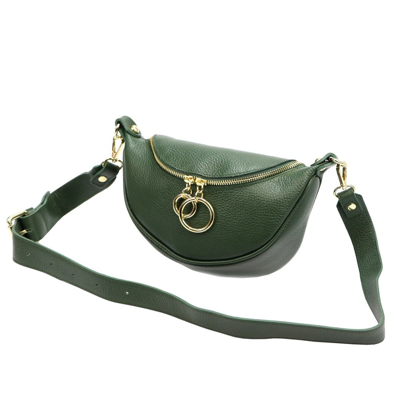 Skórzana stylowa damska listonoszka przez ramię