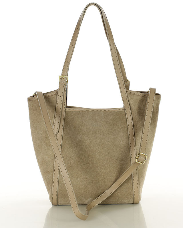 Torebka damska worek hobo bag skóra naturalna - MARCO MAZZINI czarna