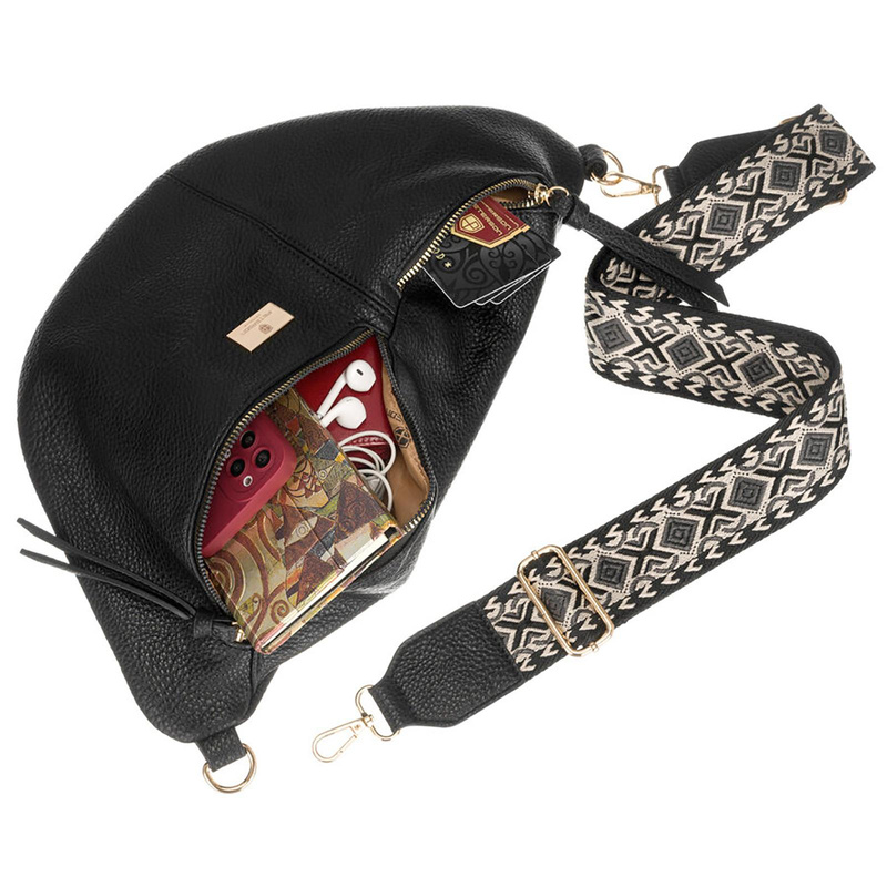 Torebka damska z eko-skóry Peterson PTN NER-ALE-2