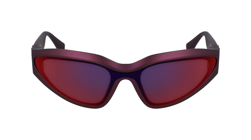 Okulary KARL LAGERFELD KL6128S-606. Okulary przeciwsłoneczne, Kolor czerwony. Unisex.