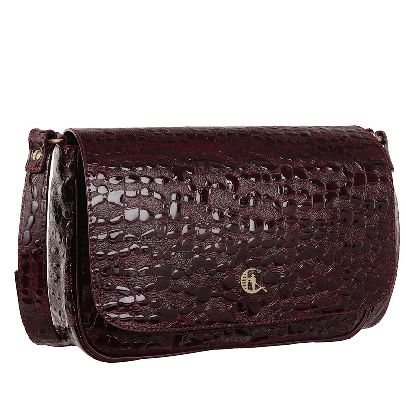 Torebka Skórzana Canaletto z fakturą kropli TD888s337