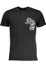 T-SHIRT MĘSKI Z KRÓTKIM RĘKAWEM KLASY CAVALLI CZARNA