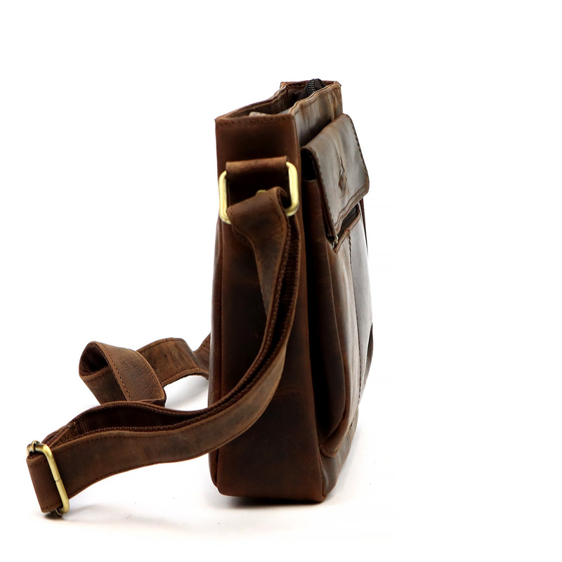 Andreas męska torba na ramię skóra naturalna saszetka przez ramię kieszenie