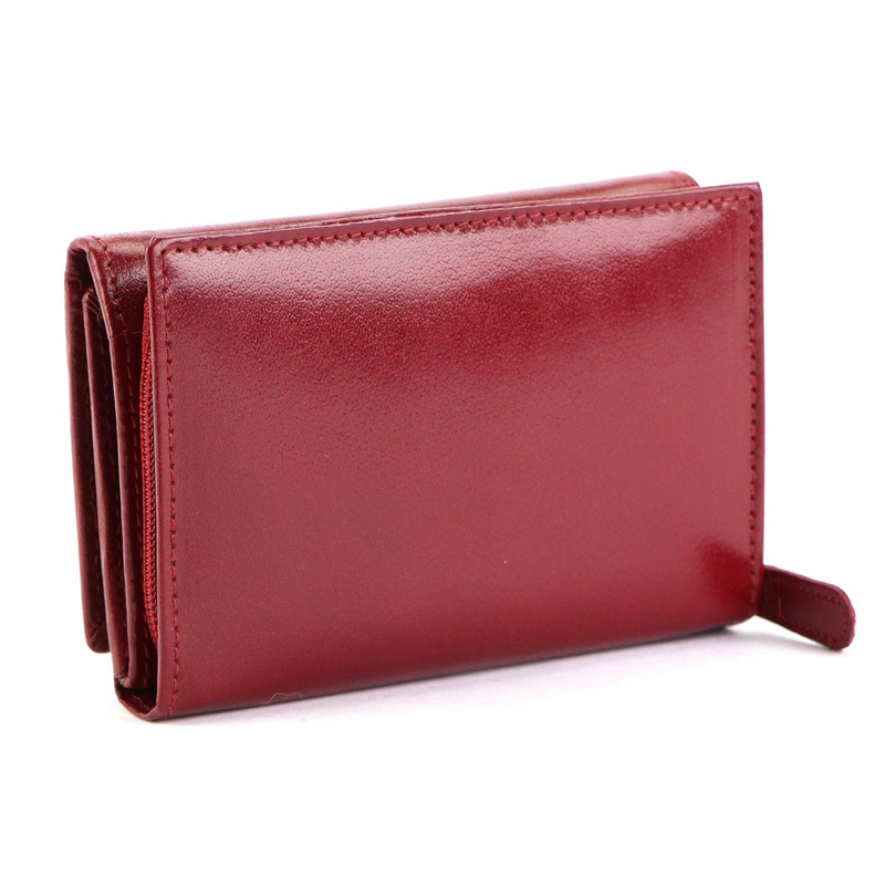 EL FORREST damski portfel skóra naturalna portmonetka na zatrzask RFID