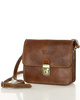 Torba skórzana kwadratowa premium Florence bag - MARCO MAZZINI czarna