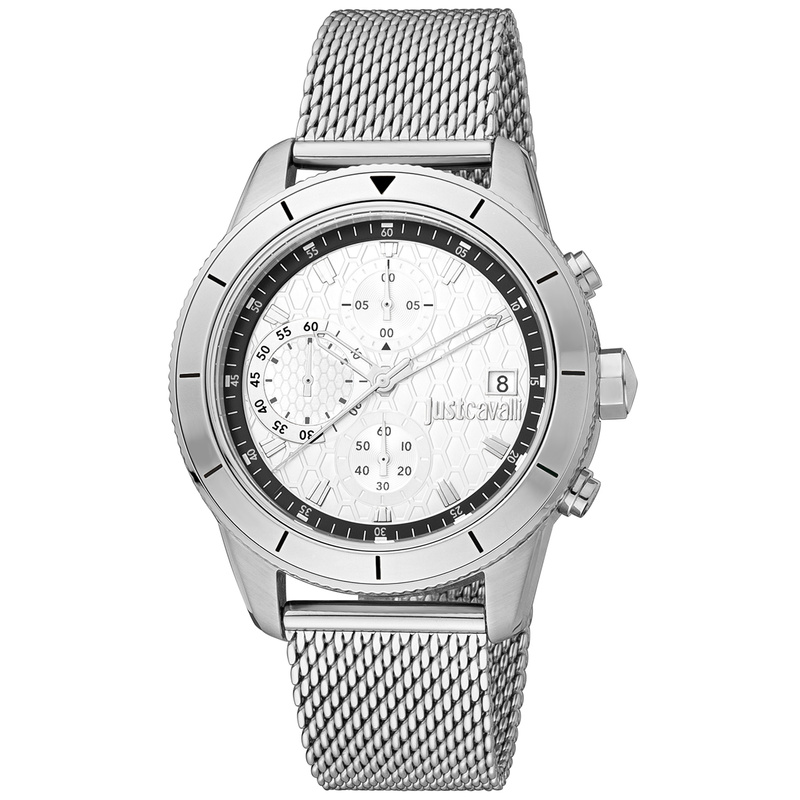 Zegarek JUST CAVALLI JC1G215M0045. Kwarcowy, Kolor szary. Mężczyzna.
