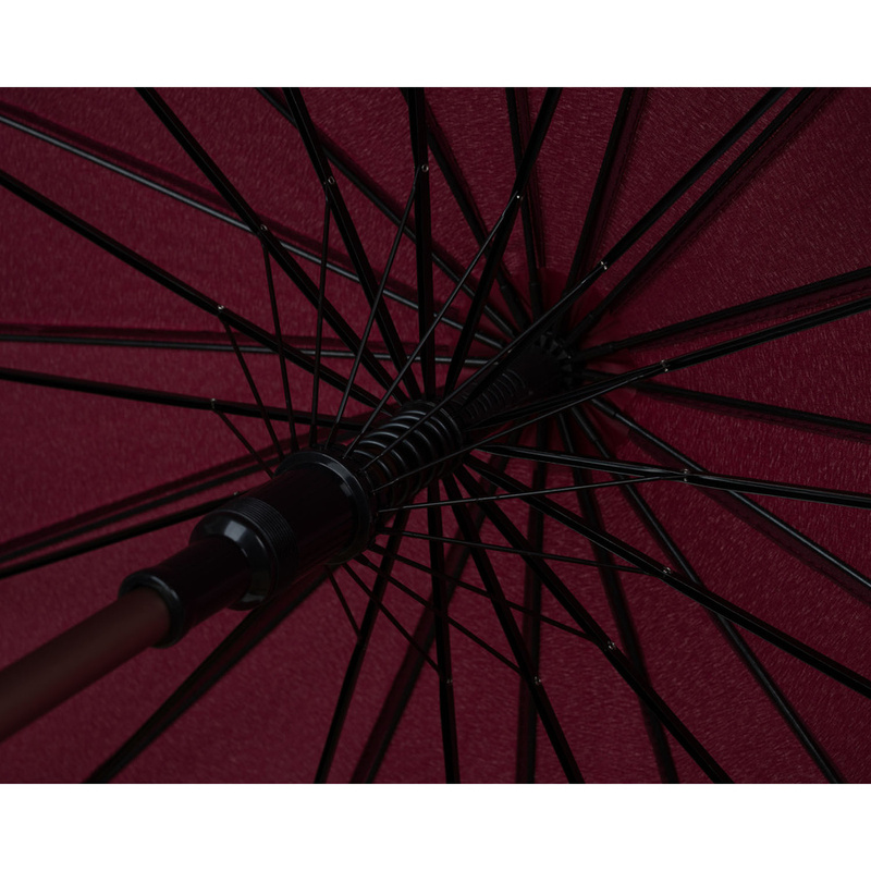 Czerwony, elegancki parasol rządowy - Peterson