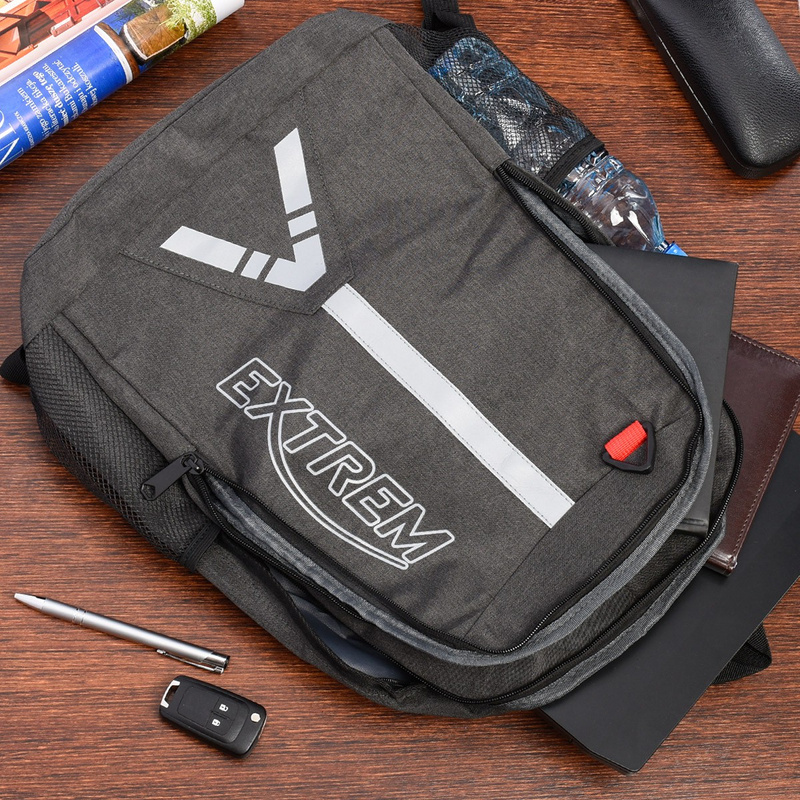 Plecak sportowy trekkingowy na laptopa duży solidny wodoodporny czarny EXTREM T22