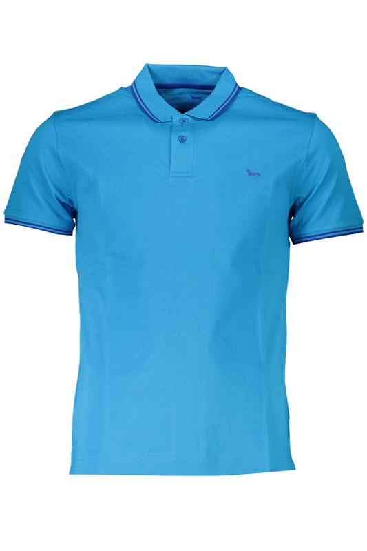 NIEBIESKA KOSZULKA POLO Z KRÓTKIM RĘKAWEM, MĘSKA HARMONT&BLAINE