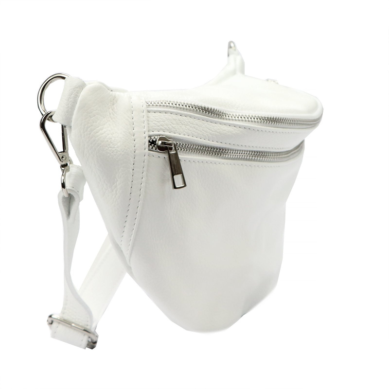 Praktyczna Skórzana damska saszetka nerka listonoszka przez ramię Luka