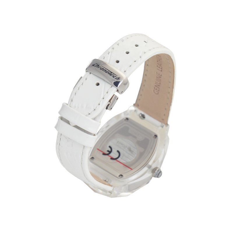 Zegarek CHRONOTECH CT7888M-09. Kwarcowy, Kolor biały. Mężczyzna.