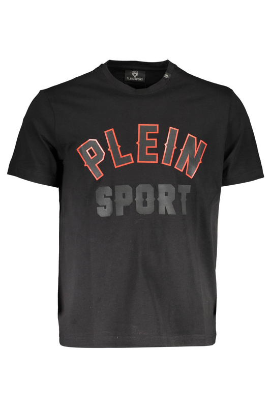T-SHIRT MĘSKI Z KRÓTKIM RĘKAWEM PLEIN SPORT CZARNY