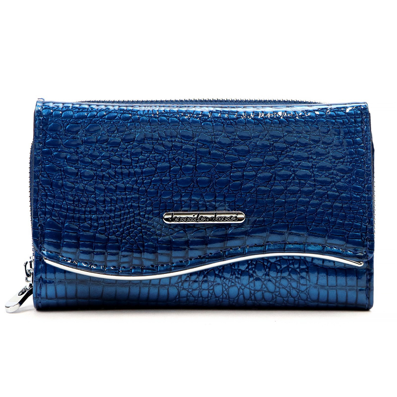 Jennifer Jones damski portfel skórzany wzór skóra krokodyla portmonetka