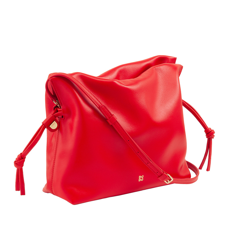 Zgrabna i stylowa Damska skórzana listonoszka torebka crossbody DUDU