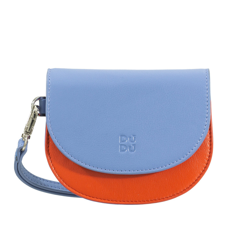 DUDU Damska portmonetka skóra naturalna mały portfel kompaktowy