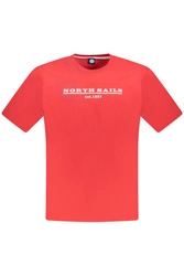 NORTH SAILS M�SKA KOSZULKA Z KR�TKIM R�KAWEM CZERWONA