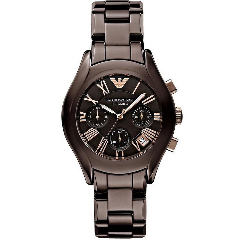 Zegarek ARMANI AR1447. Kwarcowy, Kolor brązowy. Kobieta.