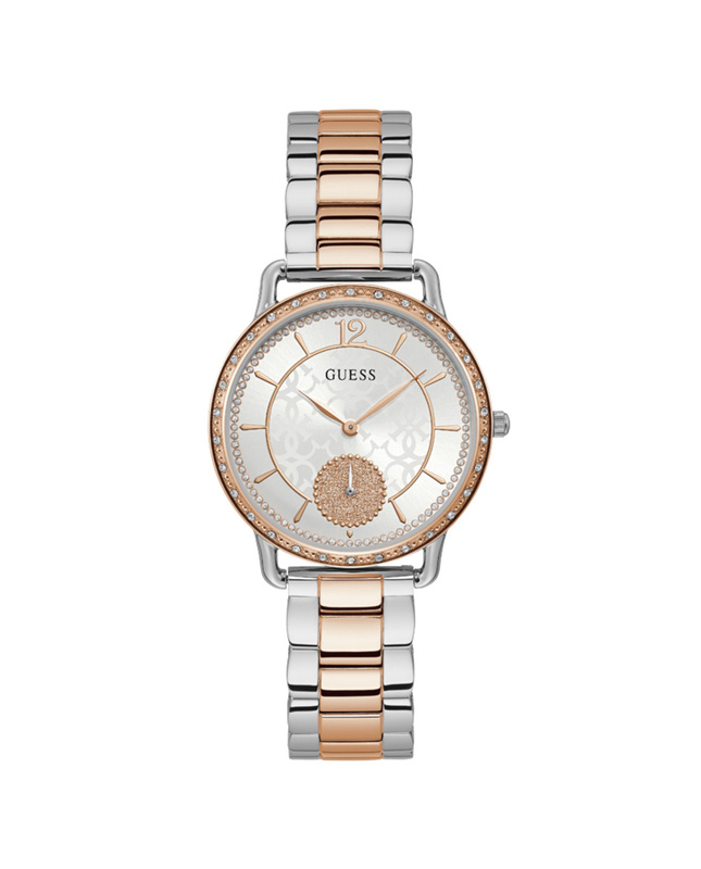 Zegarek GUESS W1290L2. Kwarcowy, Kolor biały. Kobieta.